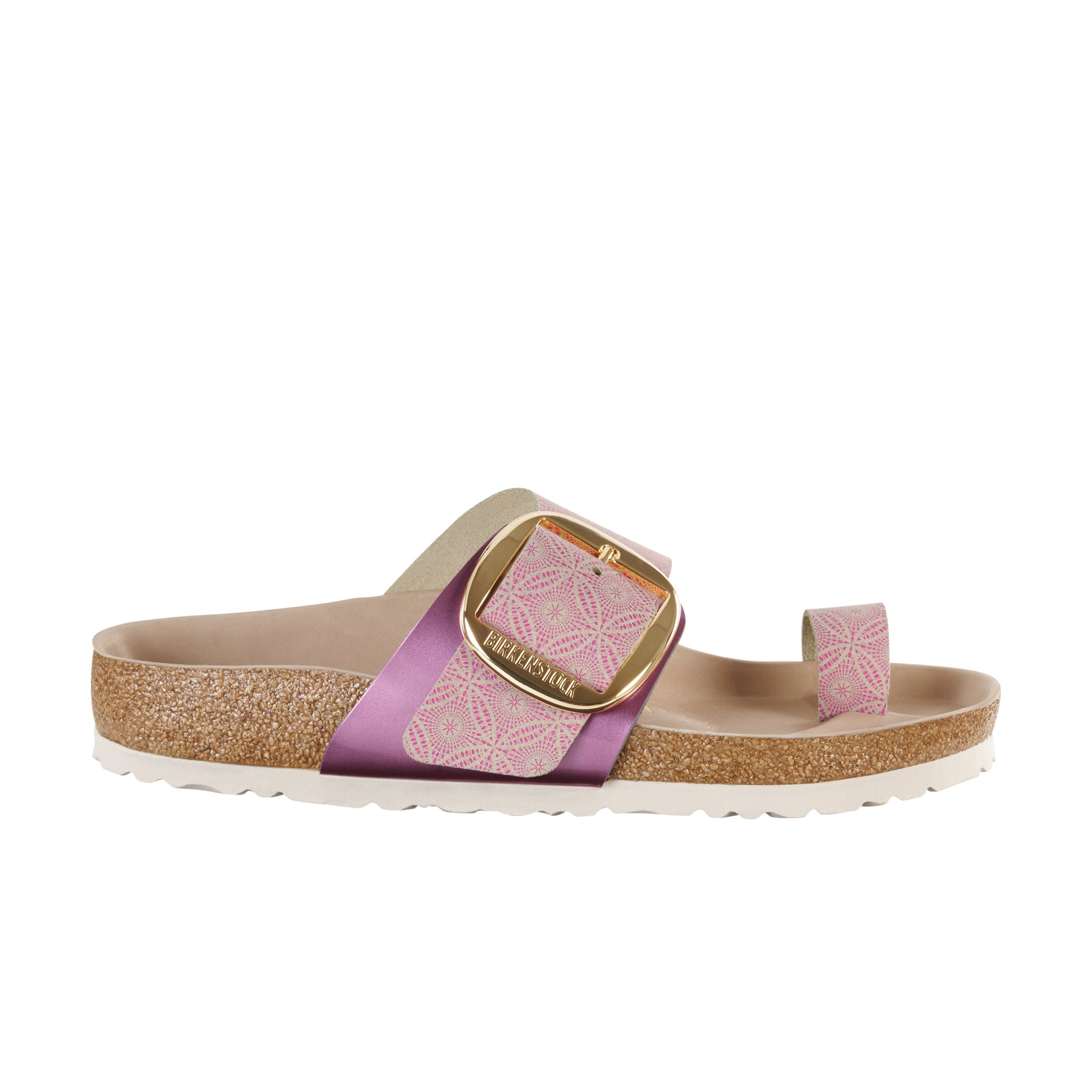 Mirarmar Big Buckle Cermaic Pattern Rose Natural Leather - Image 2