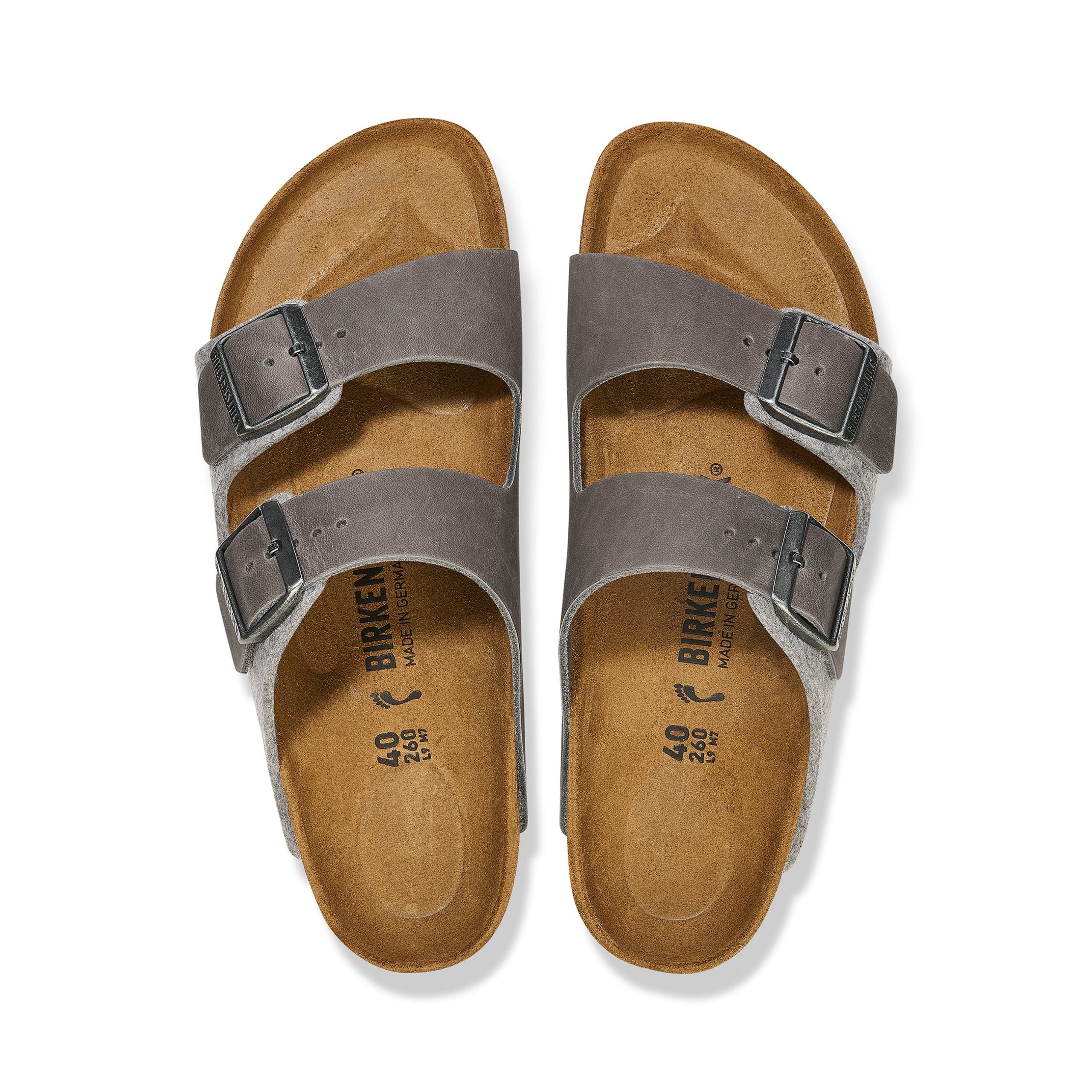 Arizona Authentic Felt Light Grey Oiled Leather/Felt - Image 3
