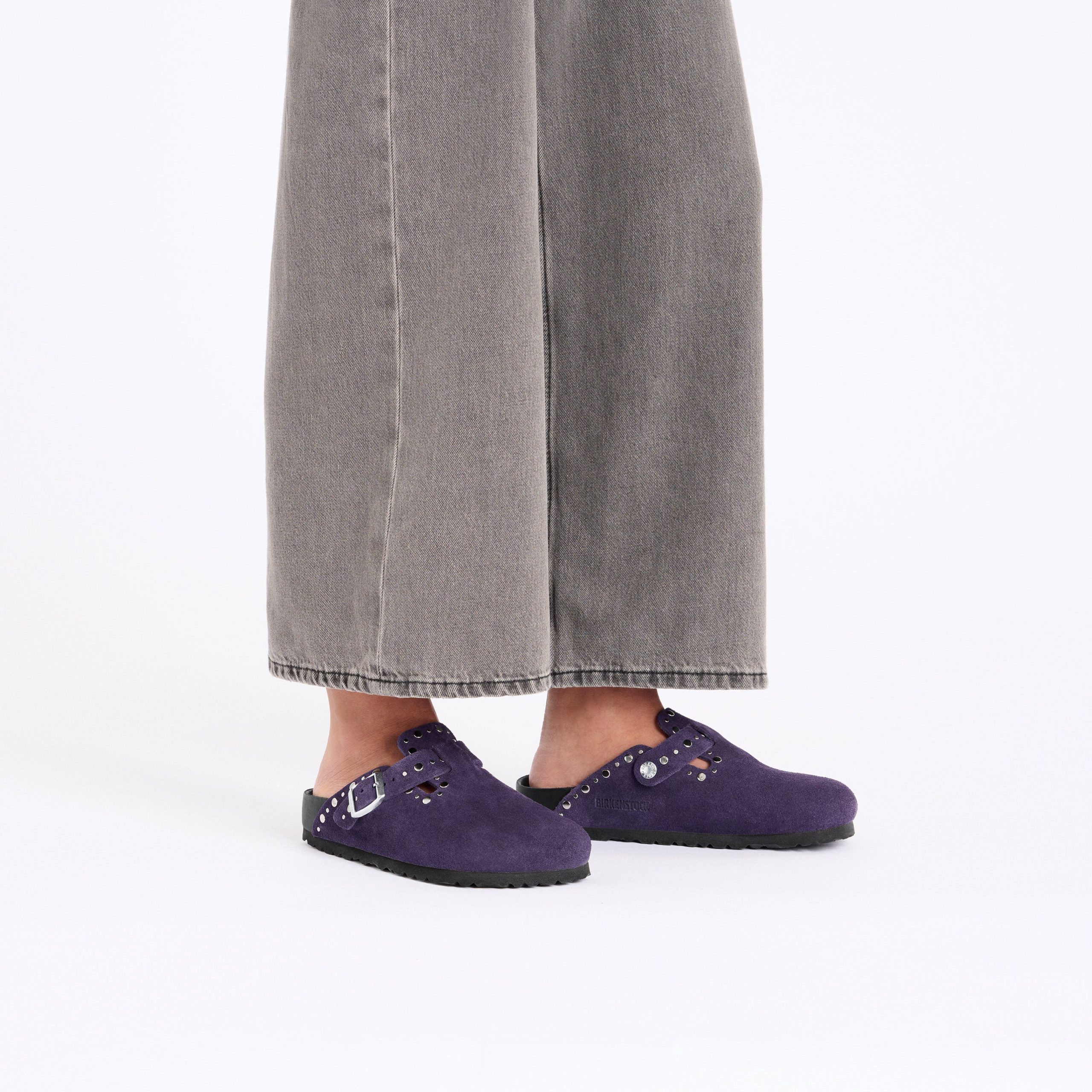 Boston Exquisite Rivets Acai Suede Leather - Image 4