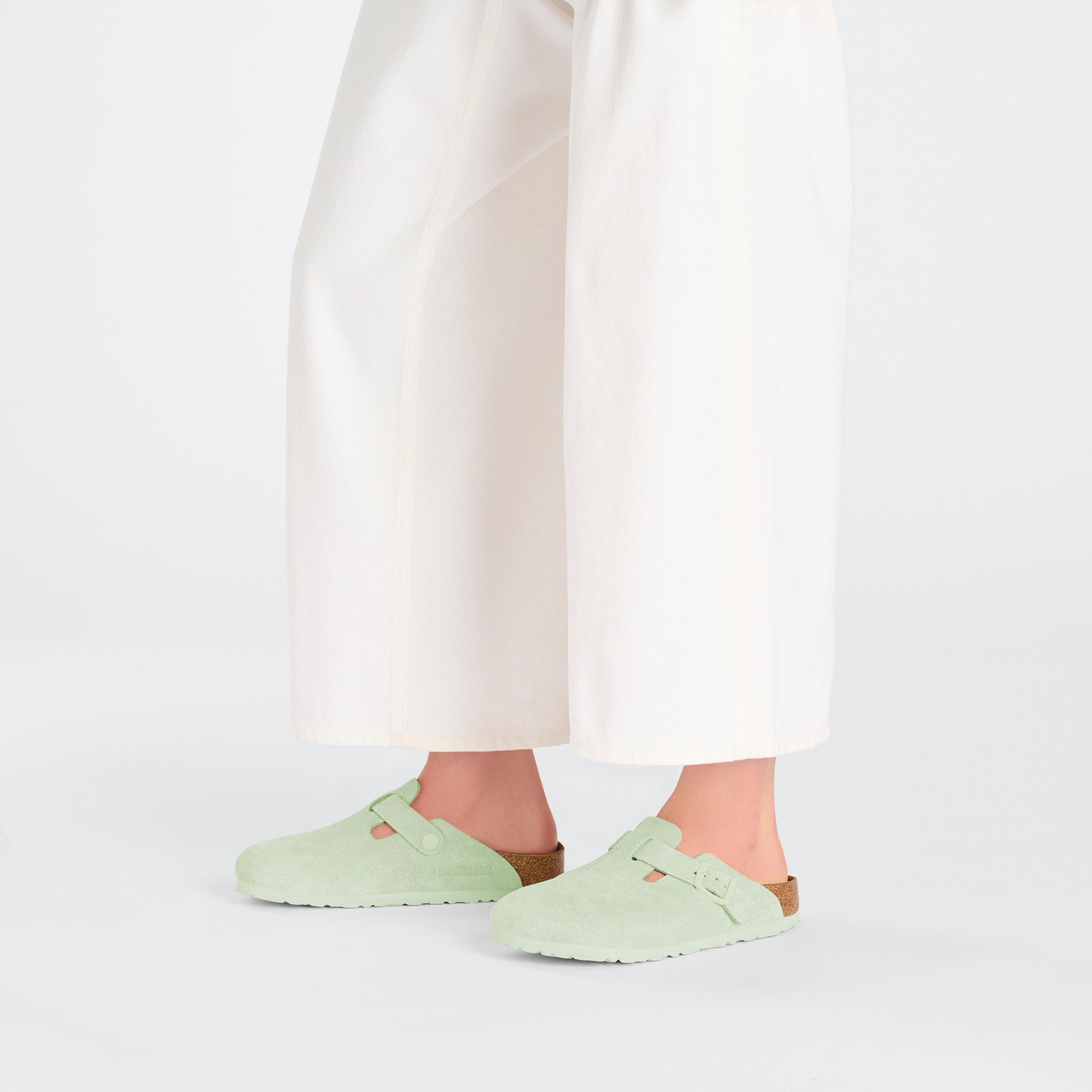 Boston Faded Lime Suede Leather - Image 5