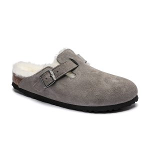 Boston Shearling Stone Coin Suede Leather/Shearling