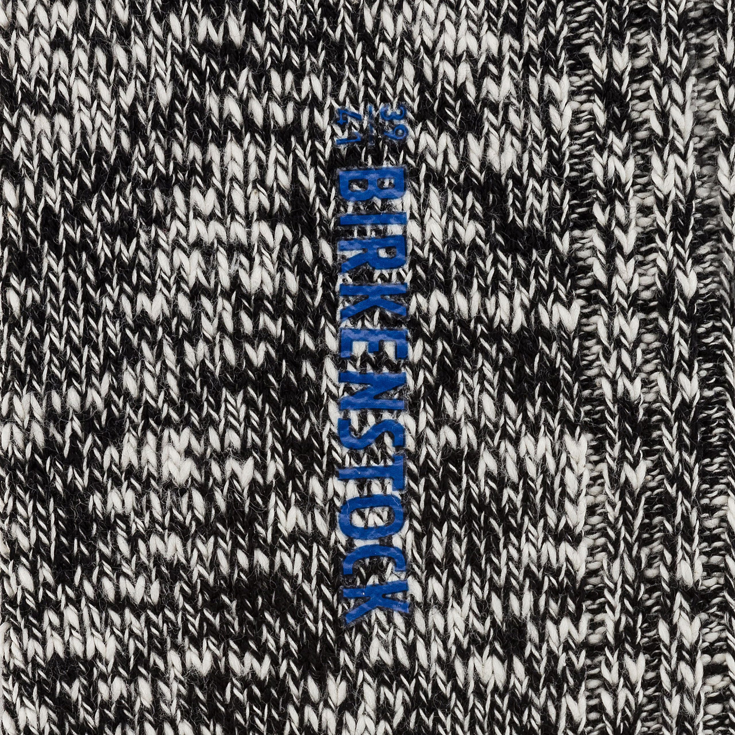 Cotton Slub Sock Black Grey - Image 4