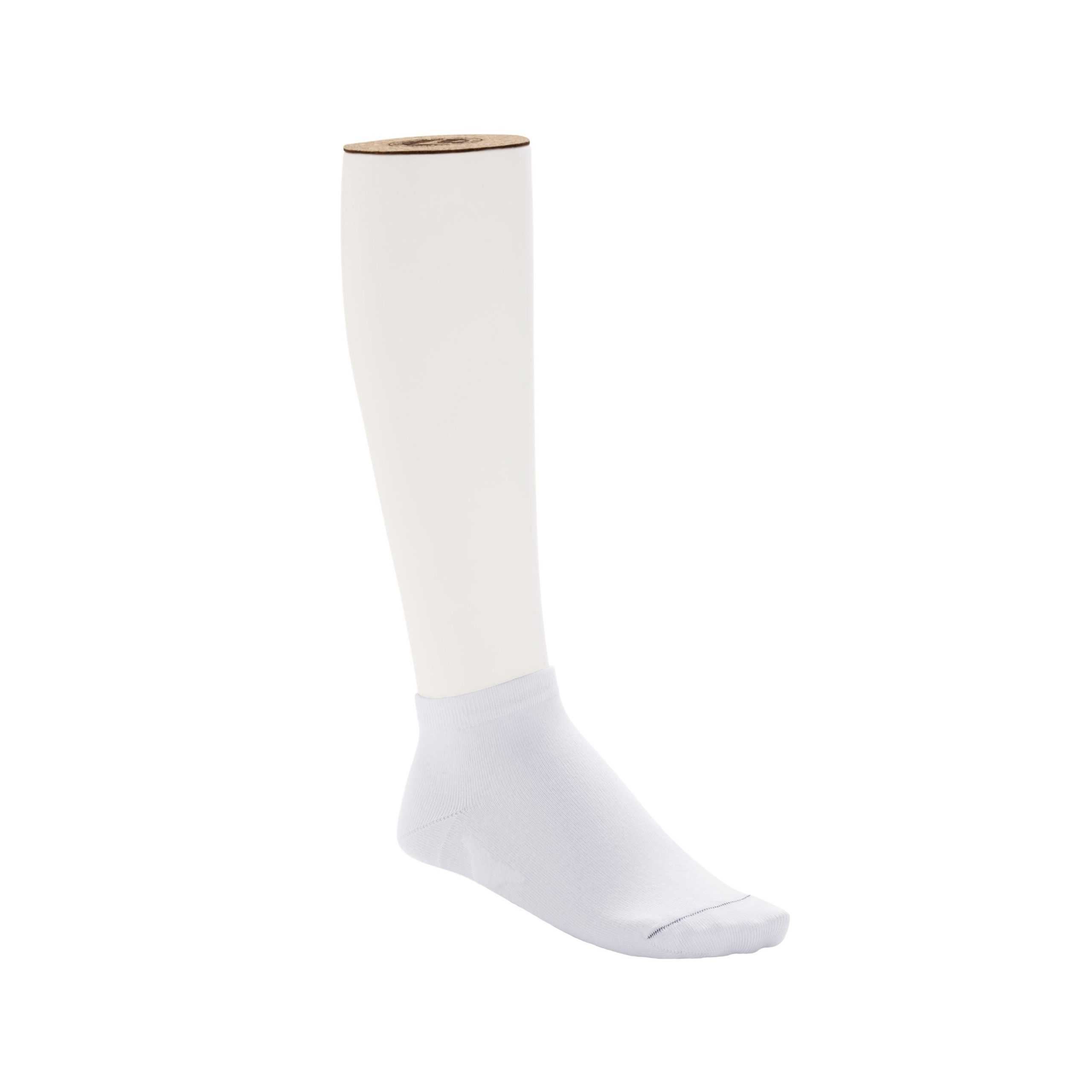 Cotton Sole Sneaker Socks Womens 2-Pack White