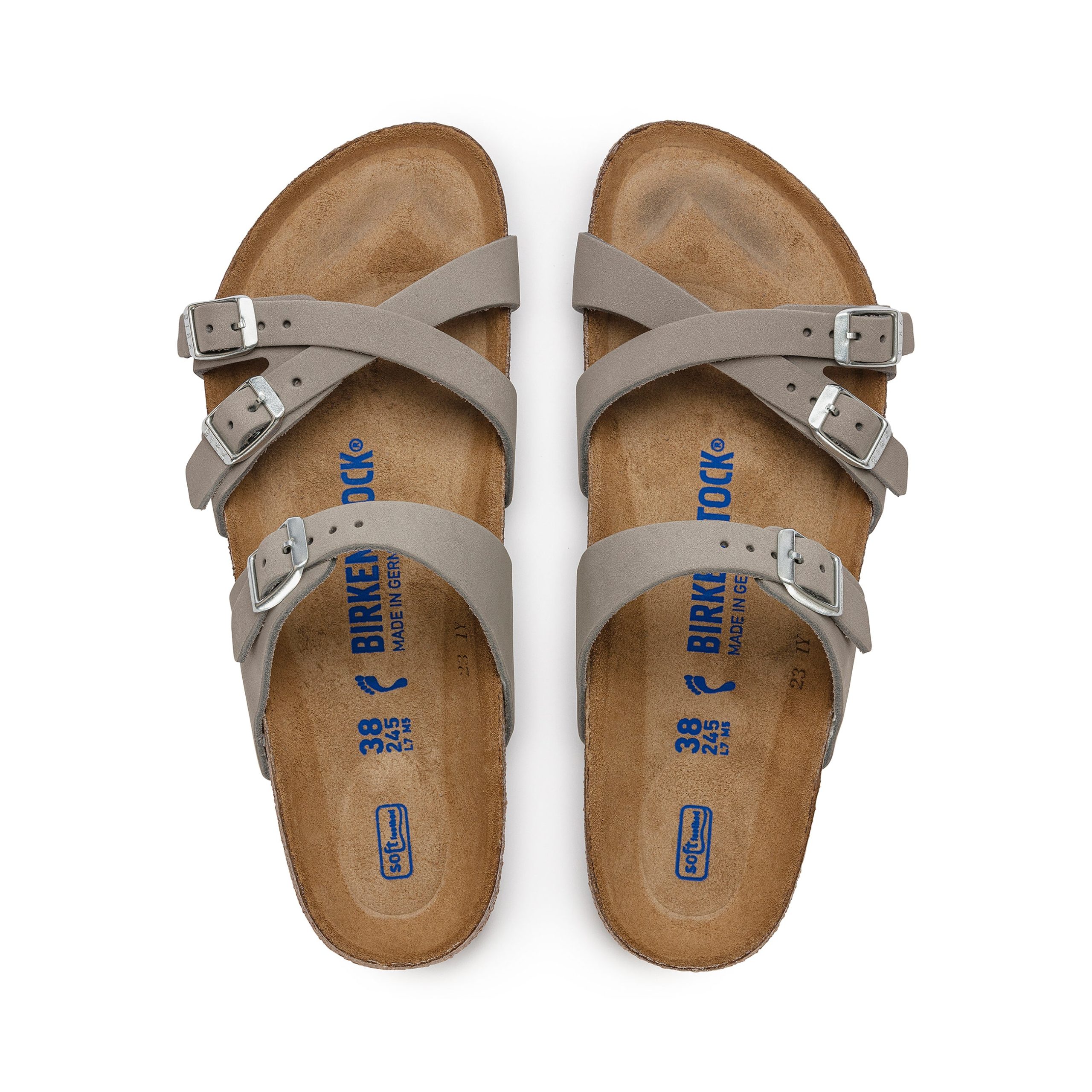 Franca SFB Dove Grey Nubuck Leather - Image 3