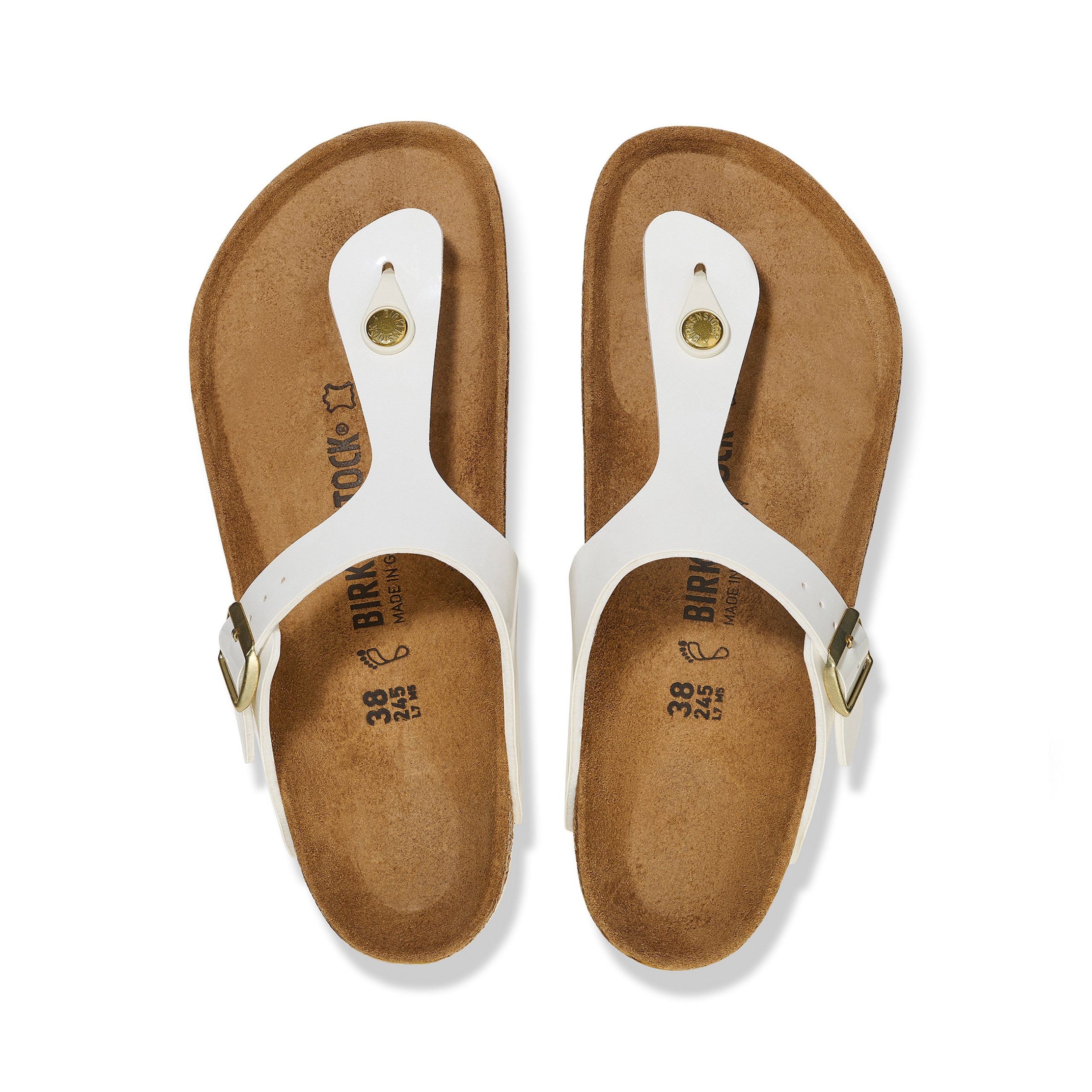 Gizeh Patent White Birko-Flor - Image 3