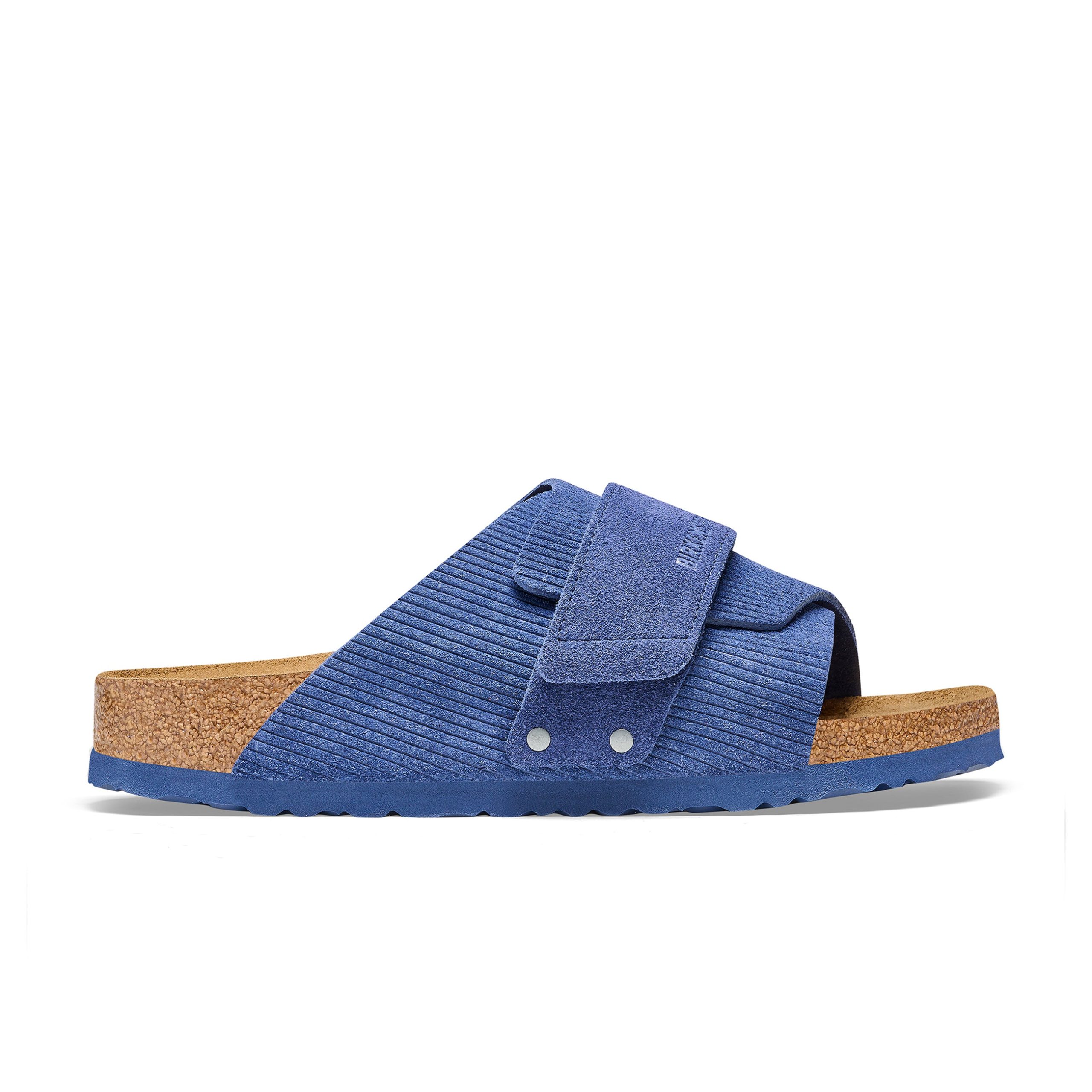 Kyoto Corduroy Indigo Embossed Suede Leather - Image 2