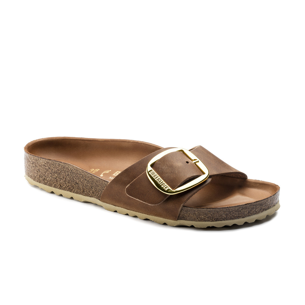 Madrid Big Buckle Cognac Oiled Leather