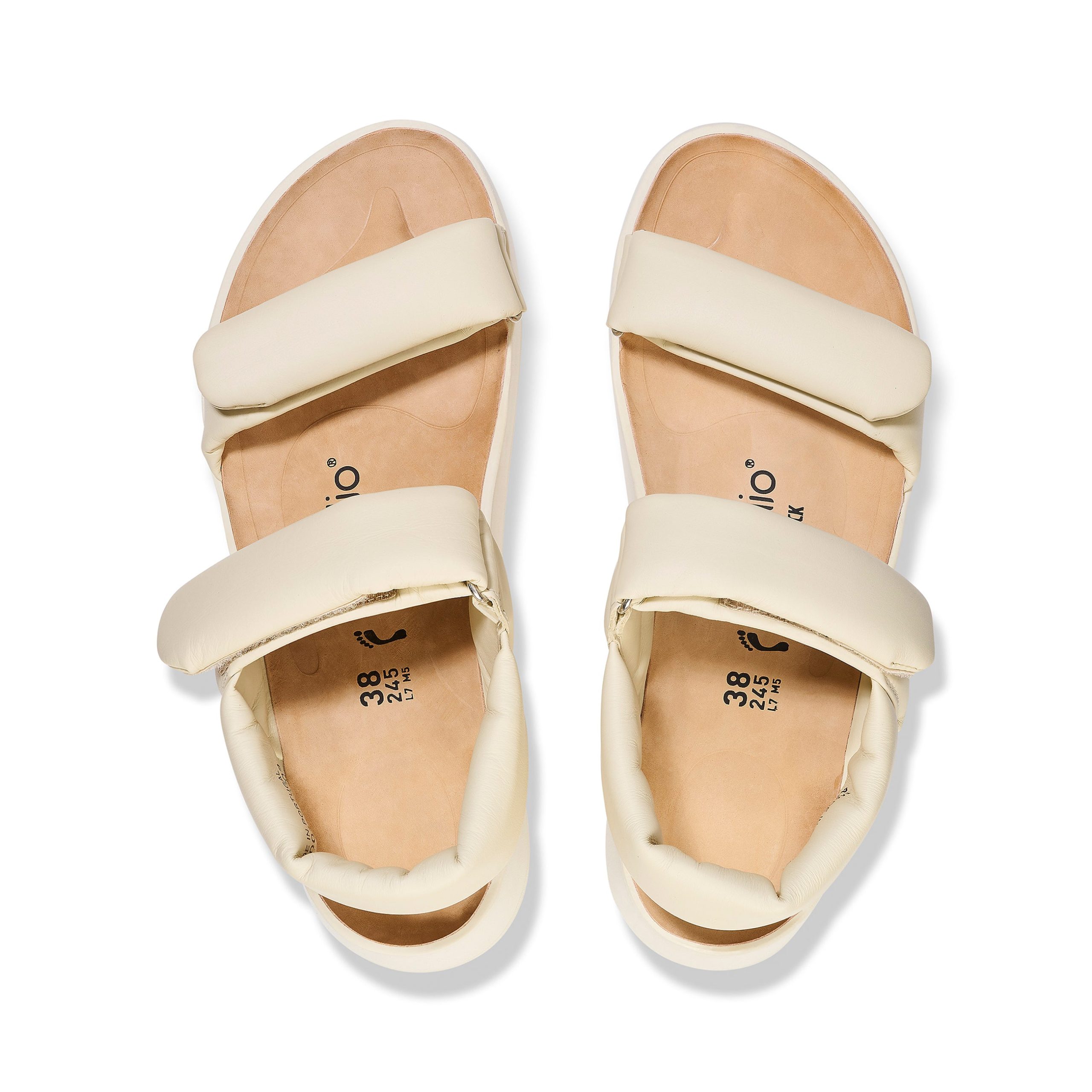 Theda Exquisite Platform Wedge Ecru Smooth Leather - Image 3