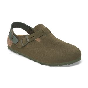 Tokio Thyme Suede Leather