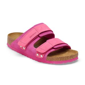 Uji Fuchsia Tulip Nubuck/Suede Leather