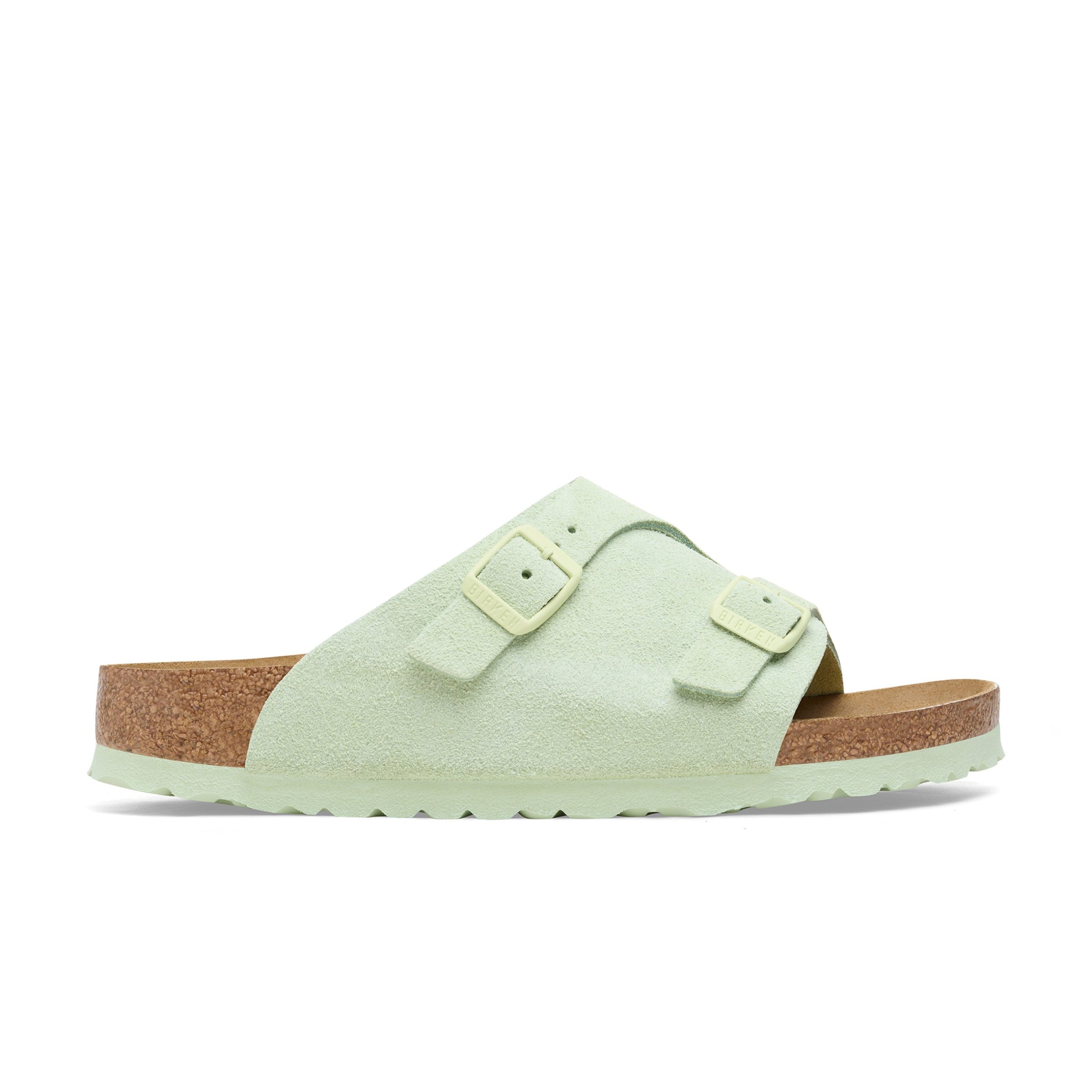 Zurich Faded Lime Suede Leather - Image 2